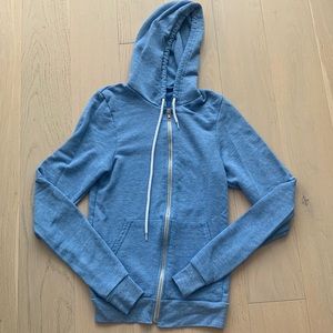 American Apparel hoodie in baby blue